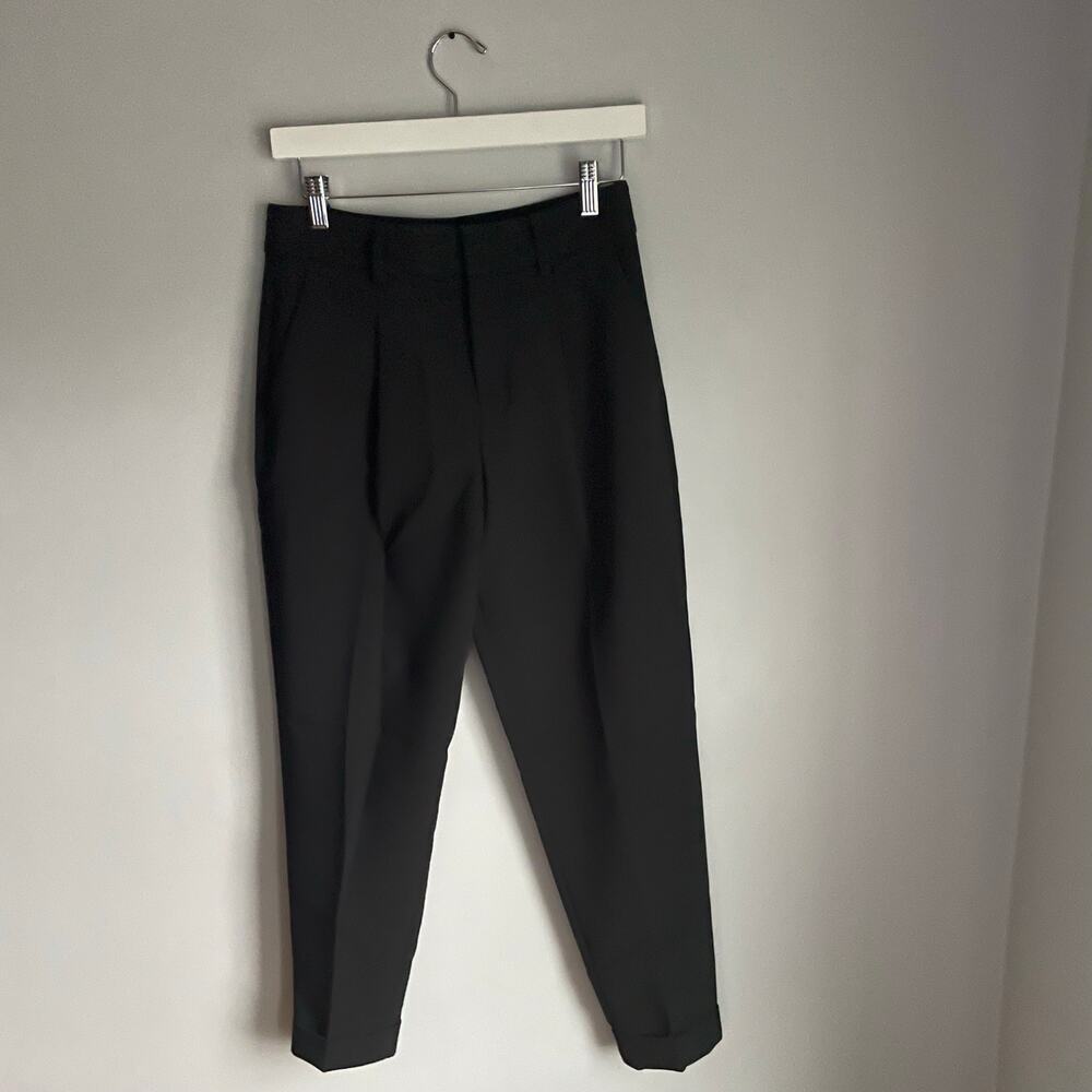 Banana Republic Black Trousers Minimalist Neutral Work Career Office size 0 - Picture 8 of 9